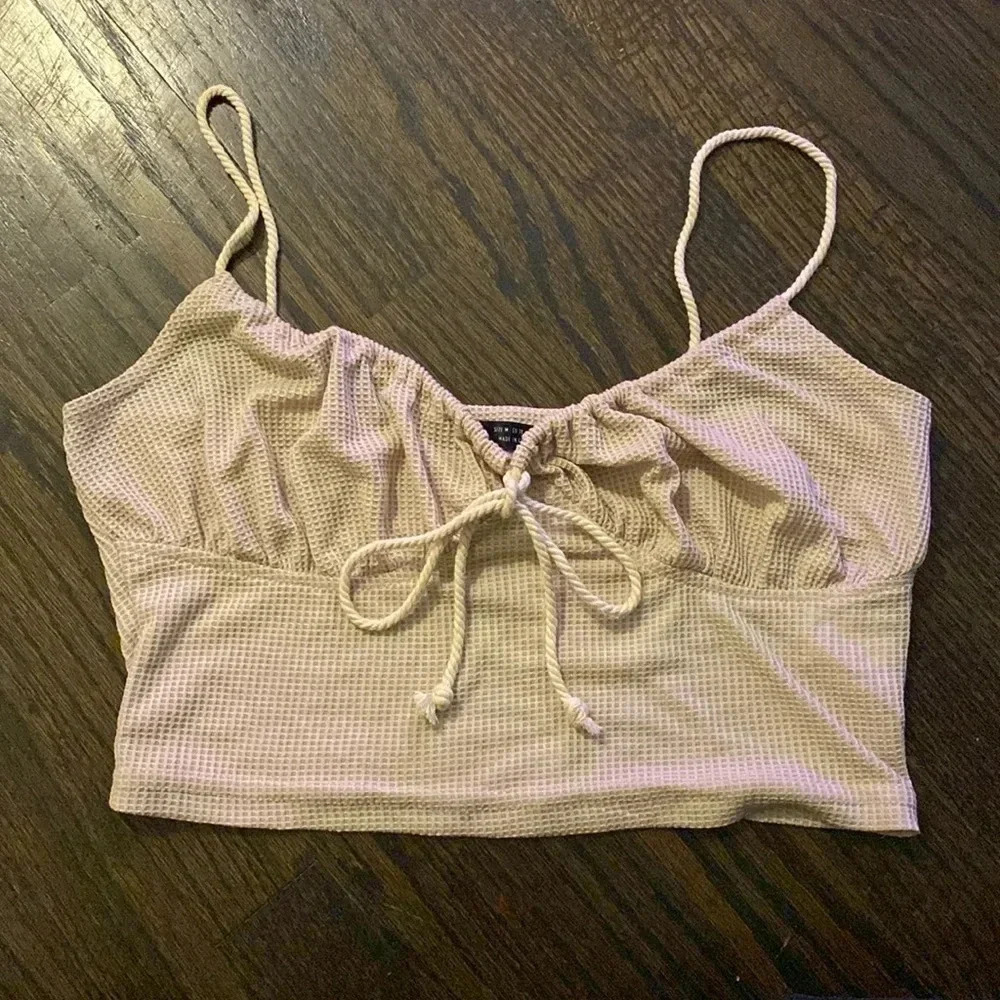 Shein Tie-String Crop Top